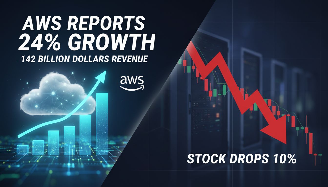AWS מדווחת על צמיחה של 24% והכנסות של 142 מיליארד דולר